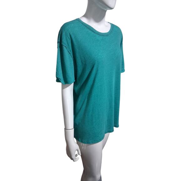 Free People We The Free Women's suze XS Oversized Grungecore Clarity Ringer Tee - Picture 3 of 12